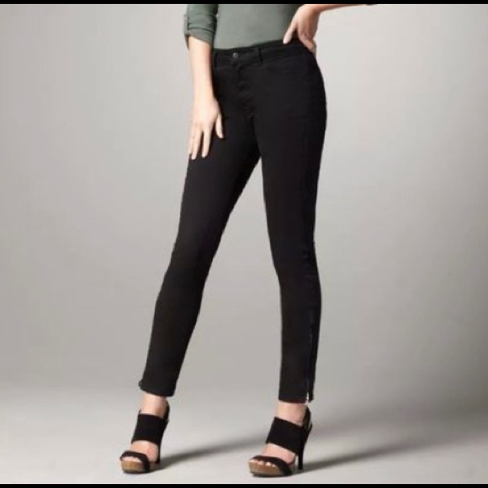 J Brand | the deal Ankle Zip Black Moto Noir Jeans